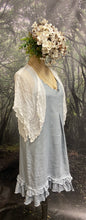 Load image into Gallery viewer, White crinkle chiffon shrug
