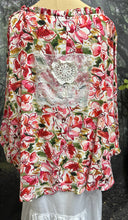 Load image into Gallery viewer, Armarni red floral over top
