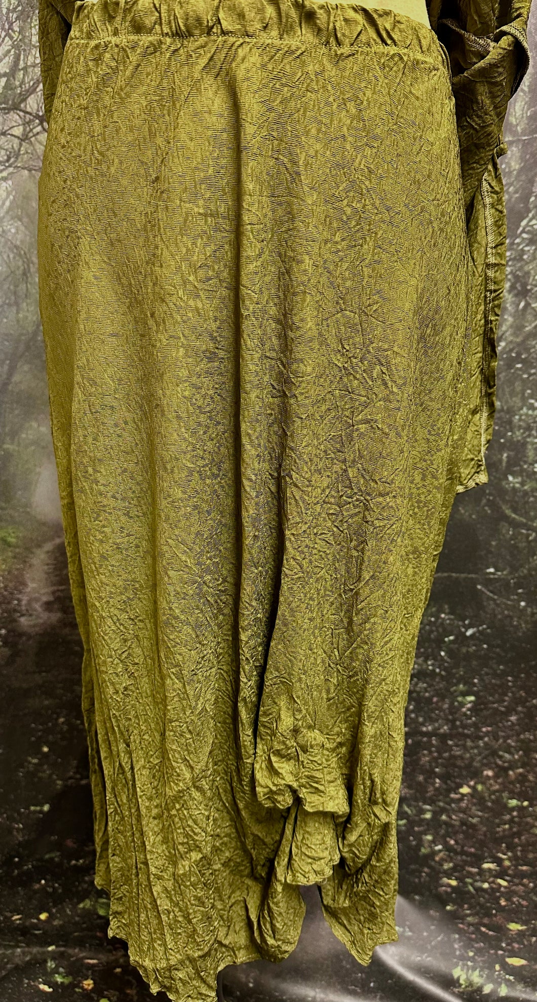 Olive green skirt