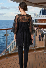 Load image into Gallery viewer, Lace Cover Top - BLACK
