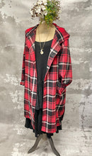 Load image into Gallery viewer, Red and black Check Bramble coat
