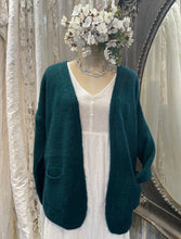 Load image into Gallery viewer, Bottle green mohair cardi
