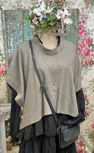 Load image into Gallery viewer, Grey green merino buttons vest
