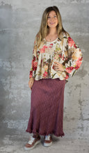 Load image into Gallery viewer, Floral linen Caterina top
