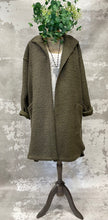 Load image into Gallery viewer, Olive boucle Bramble coat
