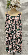 Load image into Gallery viewer, Pink and black floral sundress
