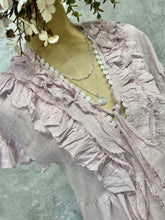 Load image into Gallery viewer, Riya ruffles dress in Lila linen
