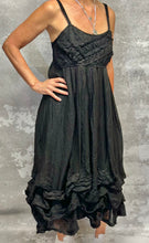 Load image into Gallery viewer, Black linen mystic dreaming dress
