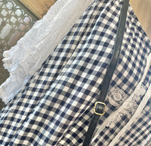 Load image into Gallery viewer, Navy and white gingham Caitlyn dress
