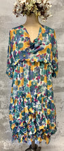 Load image into Gallery viewer, Emerald violet floral Talusa dress
