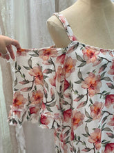 Load image into Gallery viewer, Floral cut out shoulder dress
